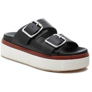 J/Slides Bowie Leather Sandal Platform